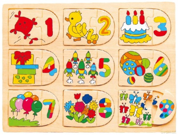 Układanka TOP BRIGHT Puzzle drewniane Nauka liczenia [PUZZLE]