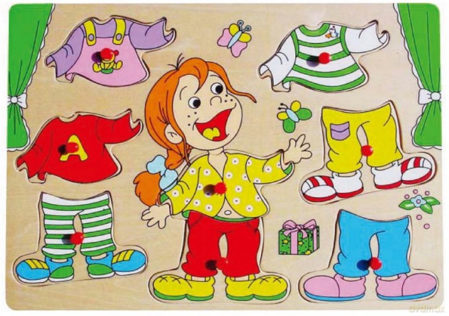 Układanka TOP BRIGHT Puzzle drewniane Ubieranie [PUZZLE]