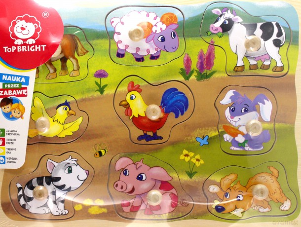 Układanka TOP BRIGHT Puzzle drewniane Zwierzęta [PUZZLE]