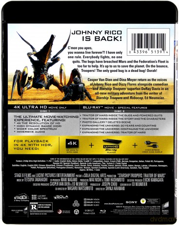 Żołnierze Kosmosu: Zdrada na Marsie (Starship Troopers: Traitor of Mars) [Blu-Ray 4K]+[Blu-Ray]