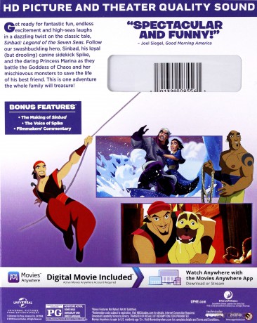 Sinbad: Legend of the Seven Seas (Legenda siedmiu mórz) [Blu-Ray]