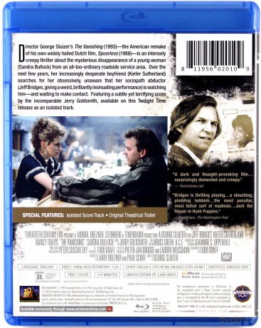 The Vanishing - Twilight Time (Zaginiona bez śladu) [Blu-Ray]