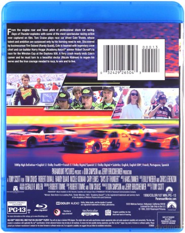 Days of Thunder (Szybki jak błyskawica) [Blu-Ray]