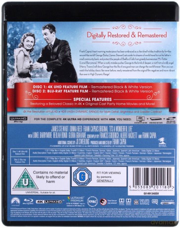 It's a Wonderful Life (To wspaniałe życie) [Blu-Ray 4K]+[Blu-Ray]