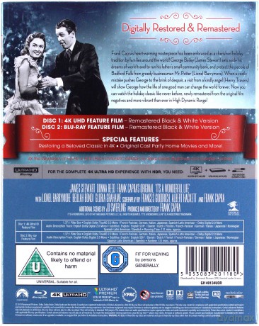 It's a Wonderful Life (To wspaniałe życie) [Blu-Ray 4K]+[Blu-Ray]