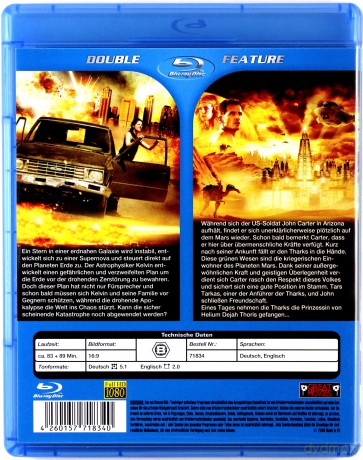 2012: Supernova & Princess of Mars (Księżniczka Marsa) [Blu-Ray]