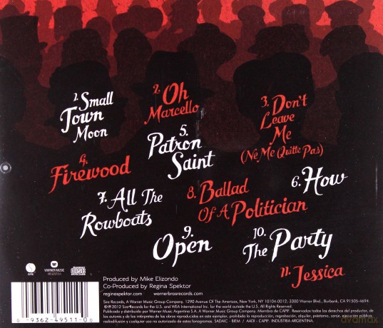 Regina Spektor: What We Saw from the Cheap Seats [CD]