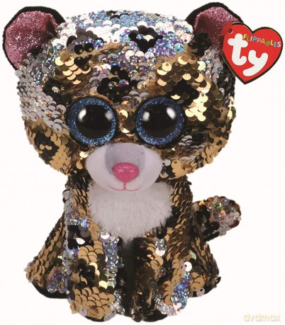 BOOS Flippables STERLING, 24 cm - cekinowy leopard