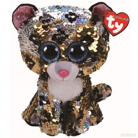 BOOS Flippables STERLING, 24 cm - cekinowy leopard