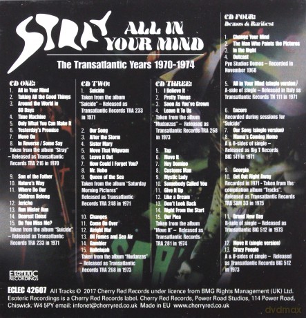 Stray: All In Your Mind - The Transatlantic Years 1970-1974 [4CD]