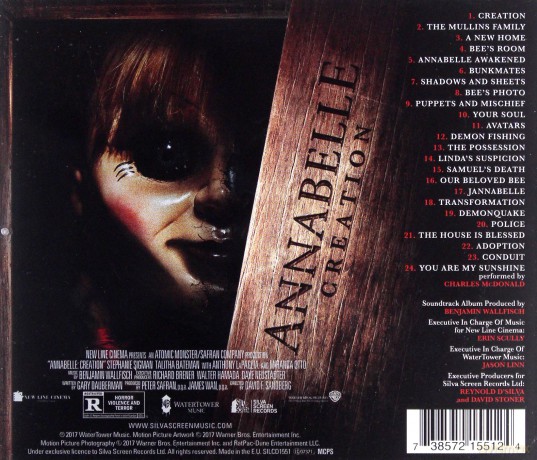 Annabelle: Creation soundtrack (Benjamin Wallfisch) [CD]