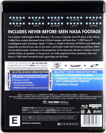 Apollo 11 [Blu-Ray 4K]+[Blu-Ray]