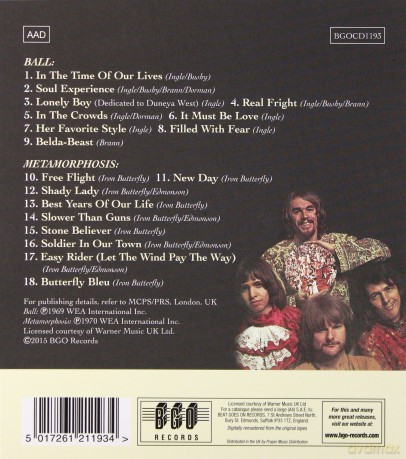 Iron Butterfly: Ball / Metamorphosis [CD]