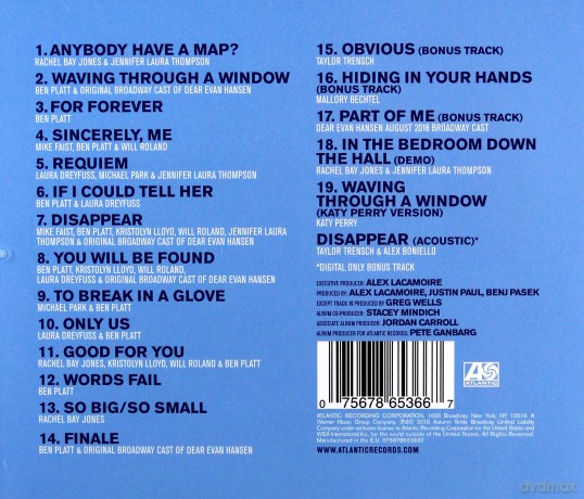 Dear Evan Hansen soundtrack [CD]