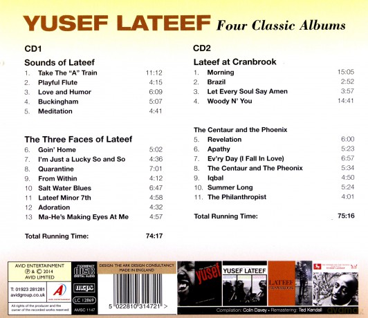 Yusef Lateef: Four Classic Albums [CD]