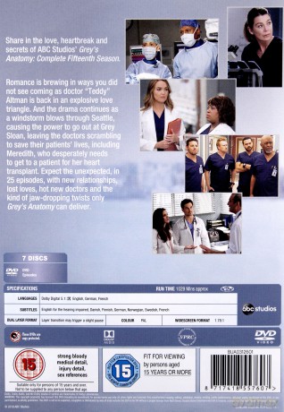 Grey's Anatomy Season 15 (Chirurdzy) [5DVD]