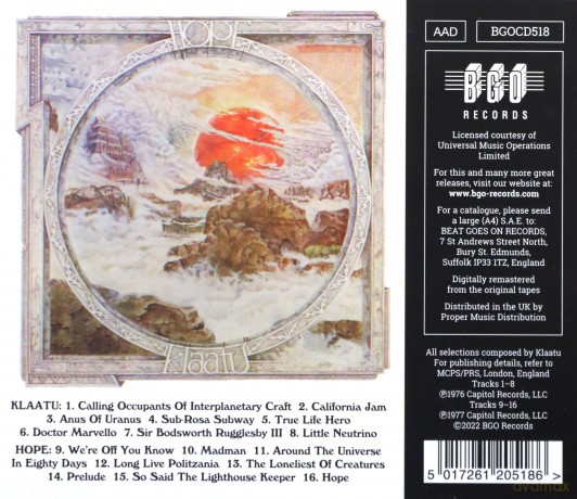 Klaatu: Klaatu/ Hope [CD]