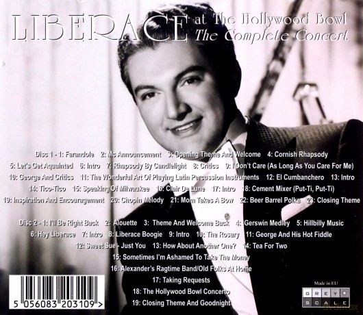 Liberace: Live At The Hollywood Bowl - The Complete Concert (4th September 1955) [2CD]