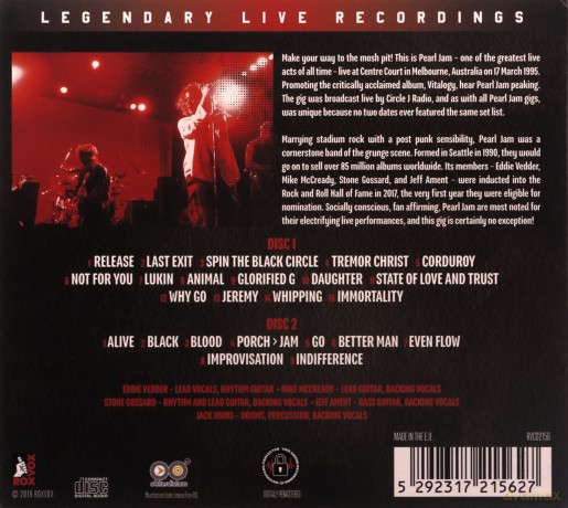 Pearl Jam: Live In Australia 1995 [2CD]