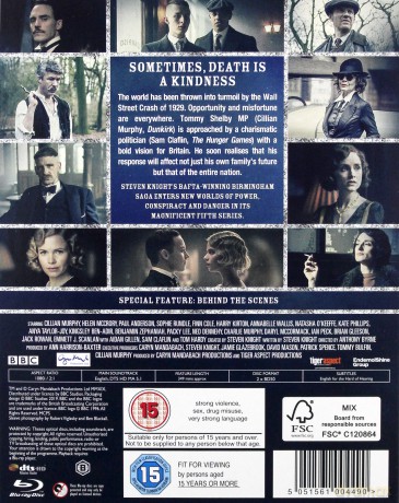 Peaky Blinders Season 5 [Blu-Ray]