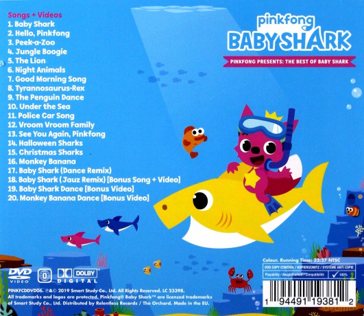 Pinkfong Presents: The Best Of Baby Shark [CD]+[DVD]