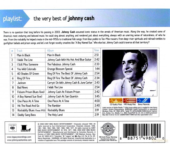 Johnny Cash: Playlist: Very Best Of [CD]