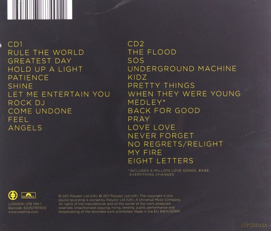 Take That: Progress Live [2CD]