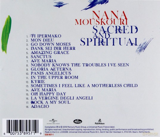 Nana Mouskouri: Sacred And Spiritual [CD]