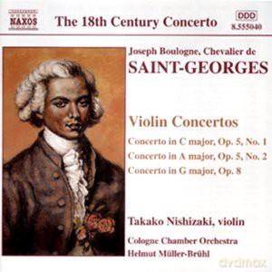 Nishizakicologne Comullerbr: Saintgeorgesviolin Concertos [CD]