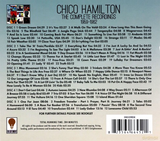 Chico Hamilton: The Complete Recordings 1959 - 1962 [10CD]