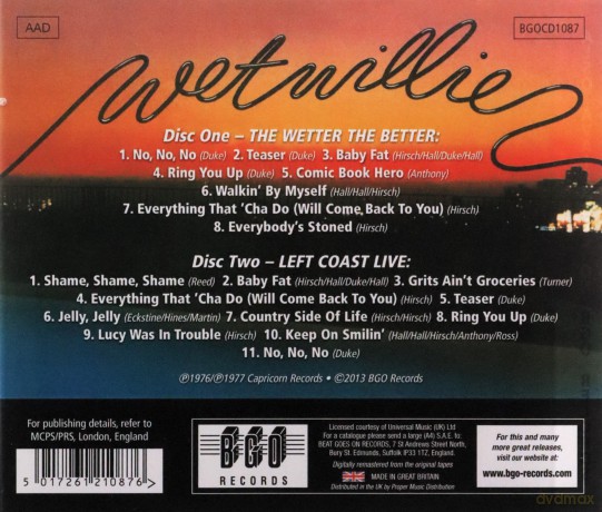 Wet Willie: The Wetter The Better [2CD]