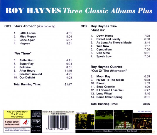 Roy Haynes: Three Classic Albums Plus [CD]