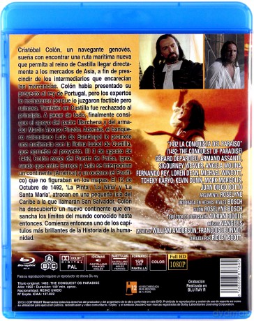 1492: Conquest of Paradise (Wyprawa do raju) [Blu-Ray]