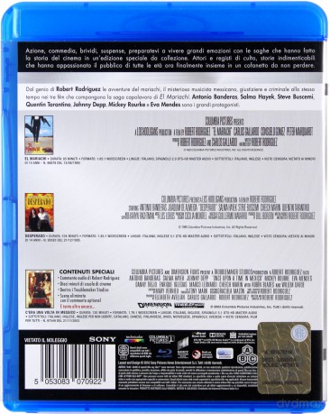 Rodriguez - Master Collection: El Mariachi / Desperado / Once Upon A Time In Mexico [3xBlu-Ray]