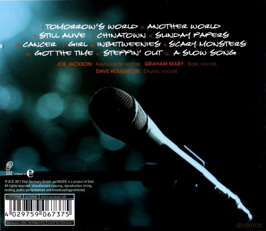 Joe Jackson Trio: Live Music Europe 2010 [CD]