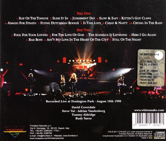 Whitesnake: Live At Donington 1990 [2CD]