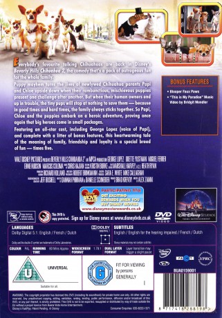 Beverly Hills Chihuahua 2 (Cziłała z Beverly Hills 2) (Disney) [DVD]