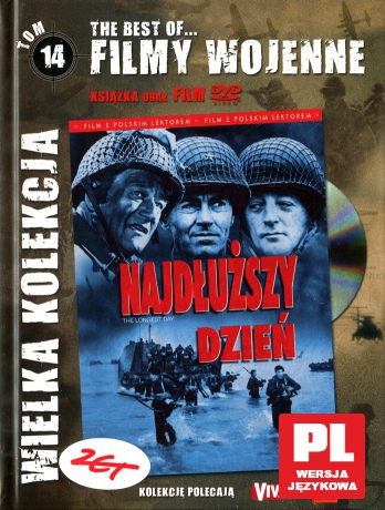 Najdłuższy dzień (polski lektor) (The Best Of...Filmy Wojenne 14) [DVD]+[KSIĄŻKA] 