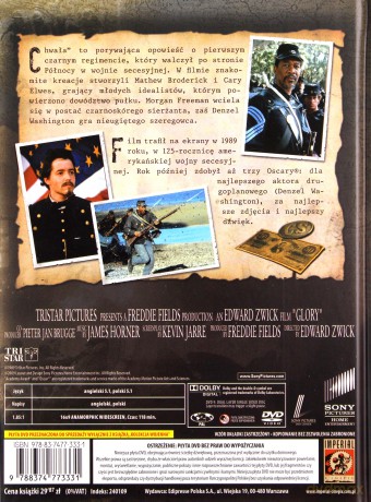 Chwała (polski lektor) (The Best Of...Filmy Wojenne 23) [DVD]+[KSIĄŻKA]