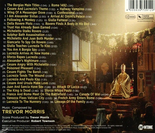 The Borgias soundtrack (Rodzina Borgiów) (Trevor Morris) [CD]