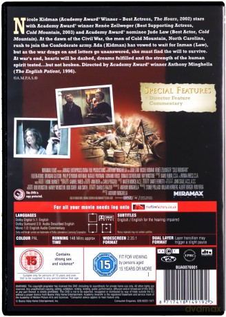 Cold Mountain (Wzgórze nadziei) [DVD]