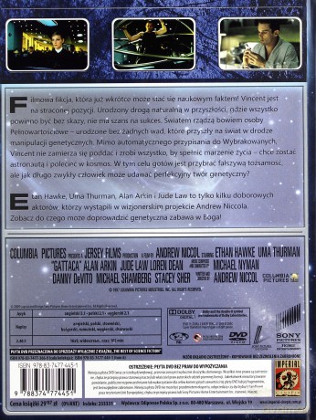 Gattaca. Szok Przyszłości (Science Fiction The Best Of Nieziemska Kolekcja Filmowa) (booklet) [DVD]