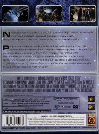 Obcy kontra Predator 2 (Science Fiction The Best Of Nieziemska Kolekcja Filmowa) (booklet) [DVD]