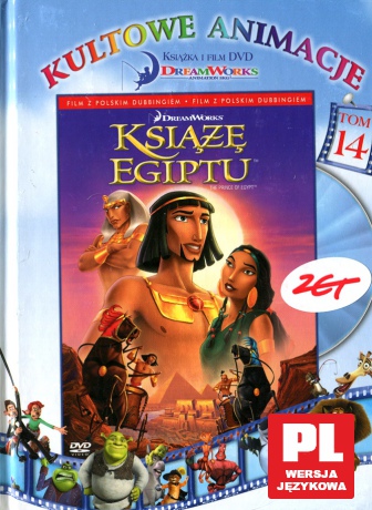 Książę Egiptu (Kultowe Animacje) [DVD]+[KSIĄŻKA]
