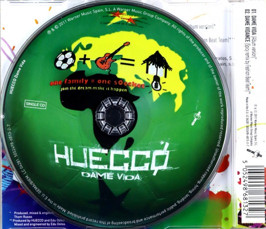 Huecco: Dame Vida (maxi-single) [CD]