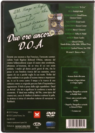 D.O.A. (Zmarły w chwili przybycia) [DVD]