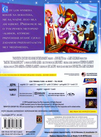 Kultowe Animacje 10: Bartok Wspaniały (booklet) [DVD]