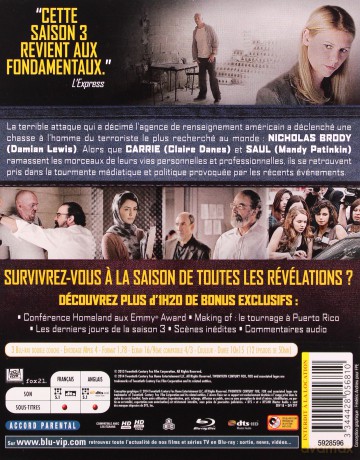 Homeland - Season 3 [3xBlu-Ray]