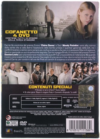 Homeland Season 3 [4DVD]