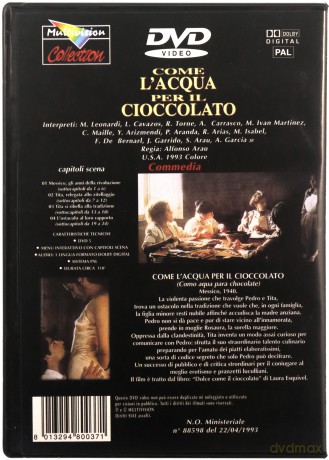 Like Water for Chocolate (Przepiórki w płatkach róży) [DVD]